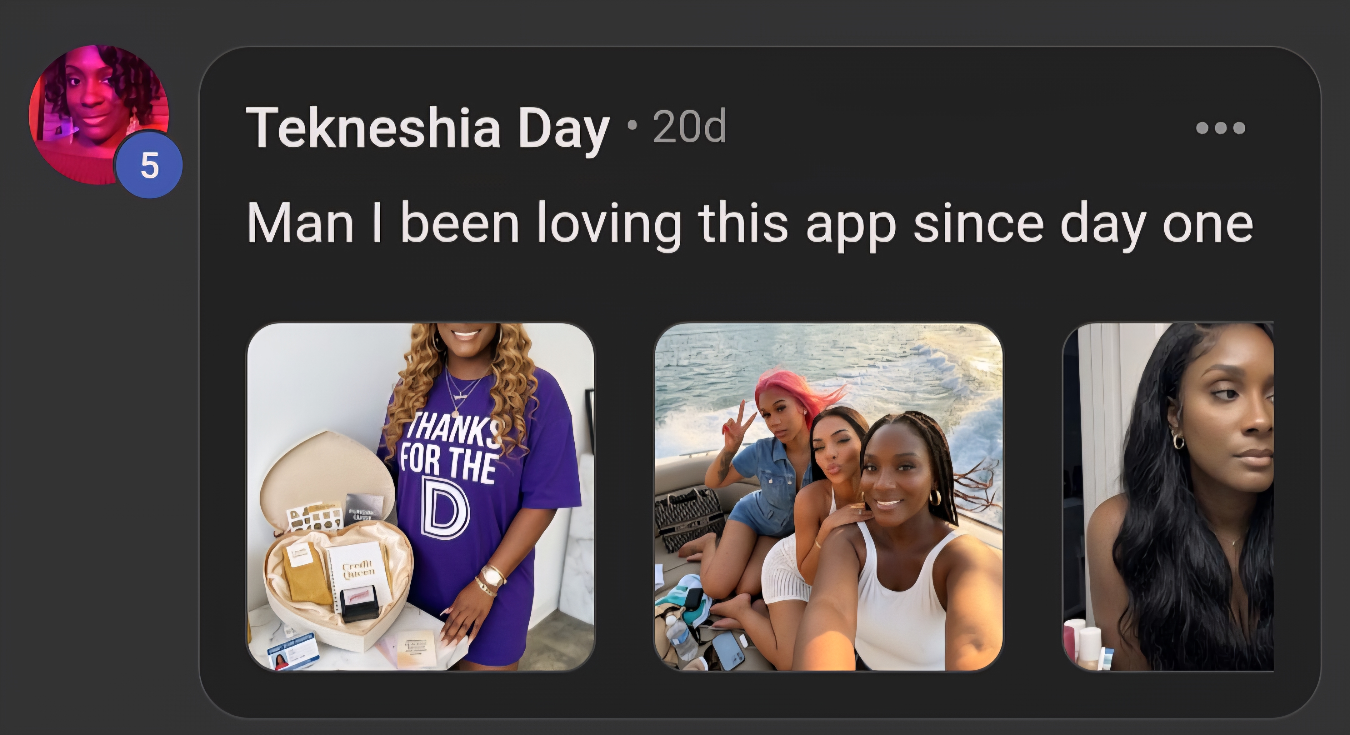 Skool post from Tekneshia Day about CapturedIRL