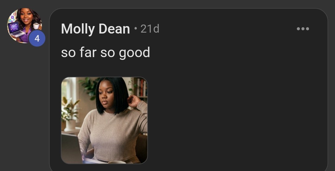 Skool post from Molly Dean about CapturedIRL